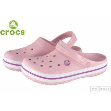 Тапочки Crocs Crocband pearl pink/ wild orchid 11016-6MB